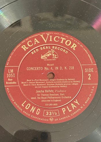 J.S. Bach Re Minör Konçerto - Jascha Heifetz - Görsel 5