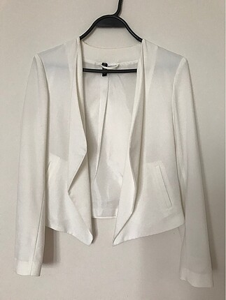 H&M 36 beden krem ceket