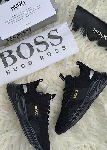 Hugo Boss Erkek Siyah Spor Sneakers - Görsel 3