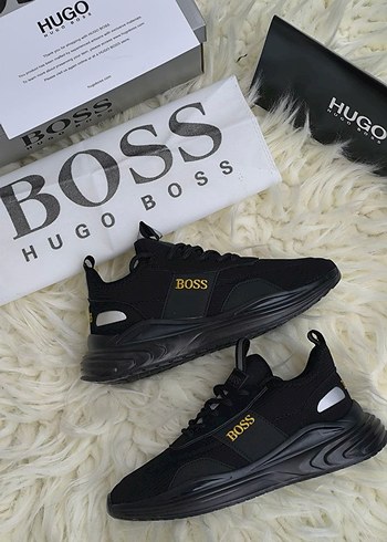 Hugo Boss Erkek Siyah Spor Sneakers - Görsel 4