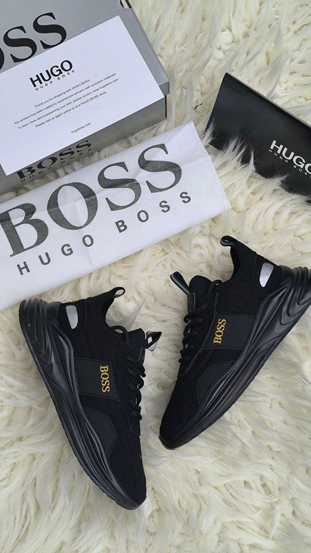 Hugo Boss Erkek Siyah Spor Sneakers - Görsel 3