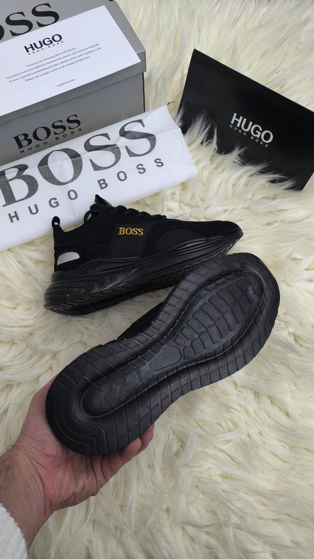Hugo Boss Erkek Siyah Spor Sneakers - Görsel 5
