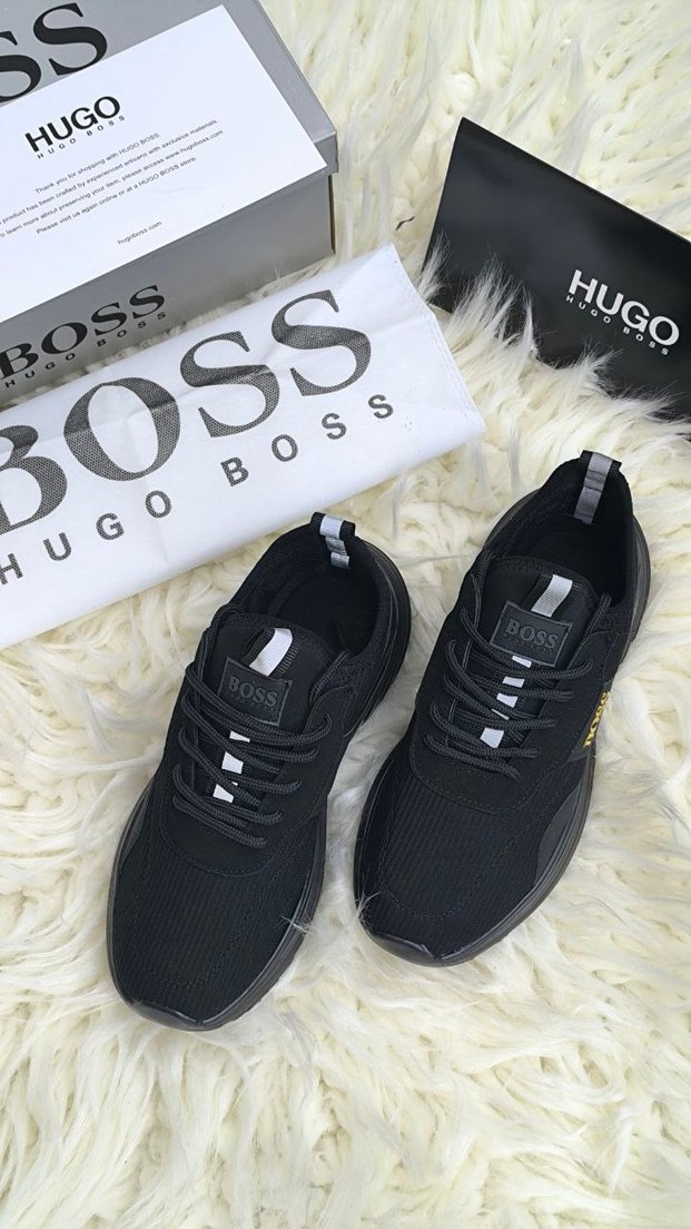 Hugo Boss Erkek Siyah Spor Sneakers - Görsel 2