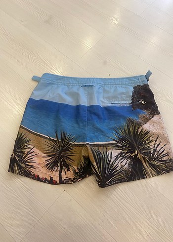 Erkek Mini Desenli Plaj Şortu - Görsel 4