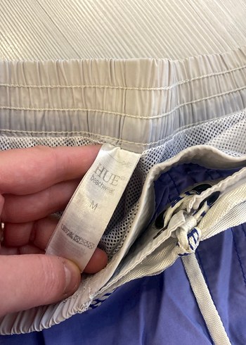 Mavi Kemerli Mini Erkek Deniz Şortu - Görsel 2