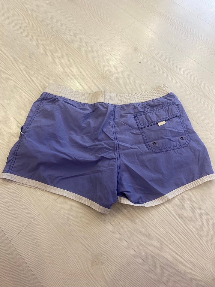 Mavi Kemerli Mini Erkek Deniz Şortu - Görsel 4