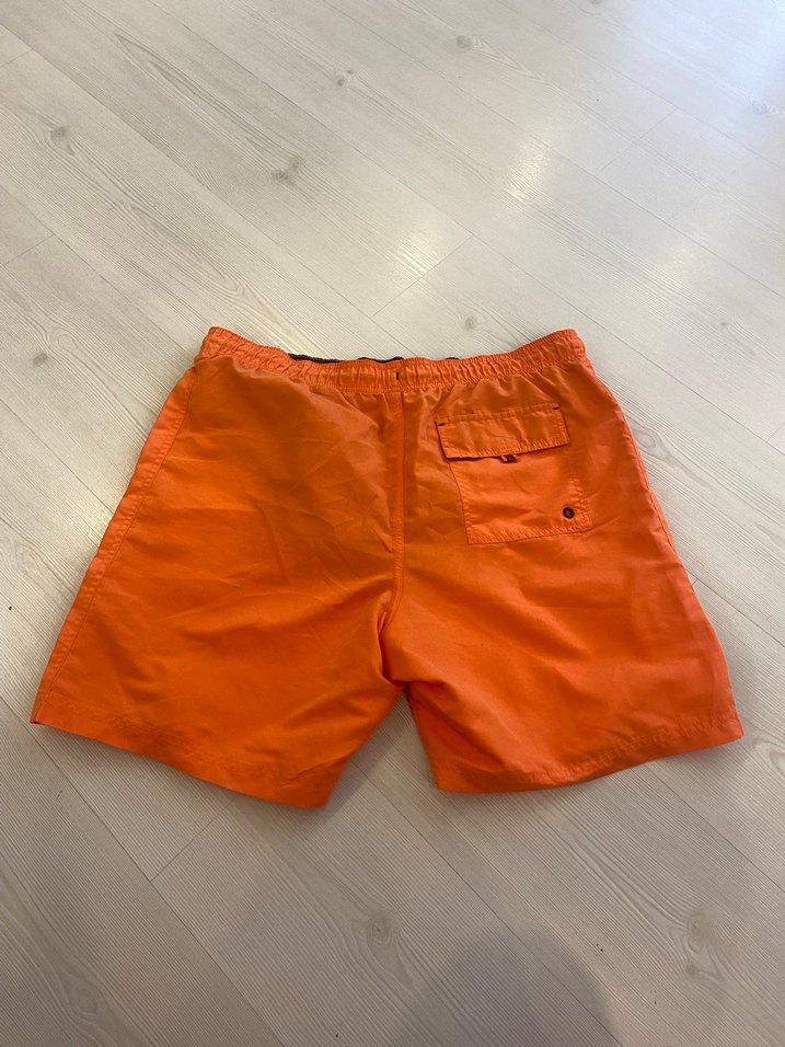 Turuncu Rahat Kesim Erkek Mini Şort - Görsel 2