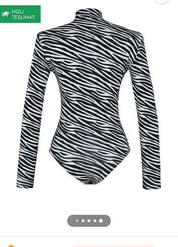 Zebra desenli body