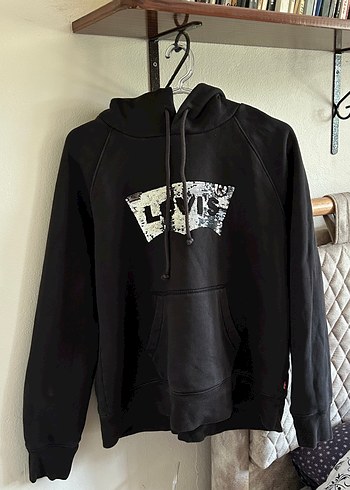 Levis Levi S Siyah Yuksek Yakali Sweatshirt