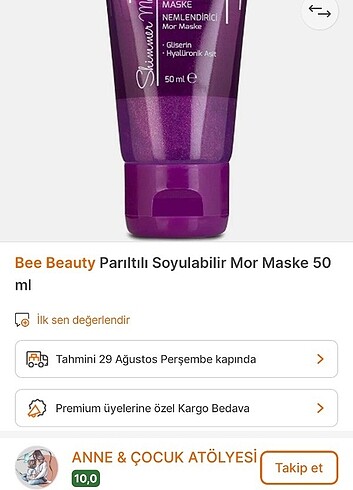 Bee Beauty Bee Beauty Parıltılı Nemlendirici Soyulabilir Maske