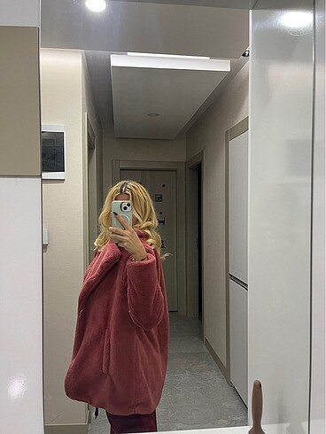Koton Pembe peluş kürk