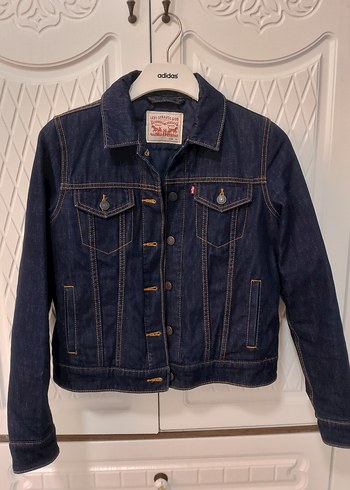 Levis Kadin Koyu Mavi Dugmeli Denim Ceket