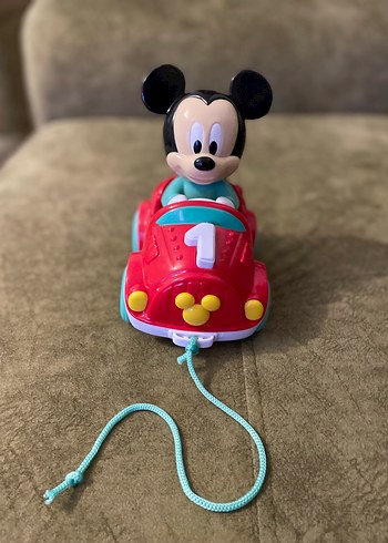 Mickey Mouse Çekmeli Oyuncak Araba