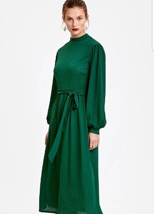 LCW cennet yeşili elbise