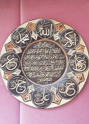 Bakır duvar tabağı süsü 