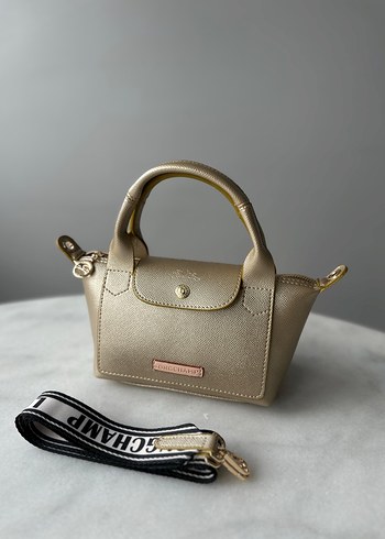 Longchamp Beyaz Deri Kadın Çapraz Çanta