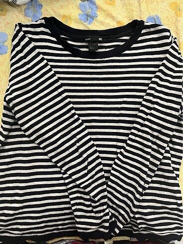 H&M çizgili uzun kol