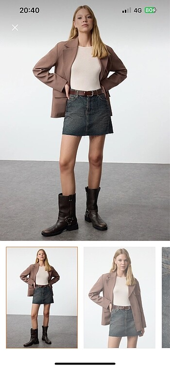 denim etek