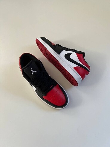 38 Beden Nike Air Jordan 1 Low Bred Toe(36-45 arası numaralar)