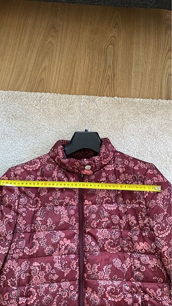 m Beden bordo Renk STRADİVARİUS ŞİŞME MONT