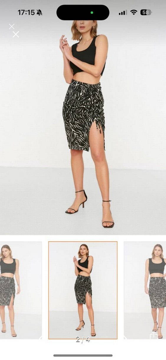 siyah jarse etek zebra - Görsel 2