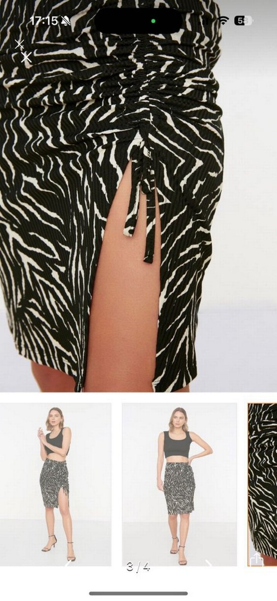 siyah jarse etek zebra - Görsel 3