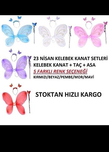 3 parça kelebek kanadi 