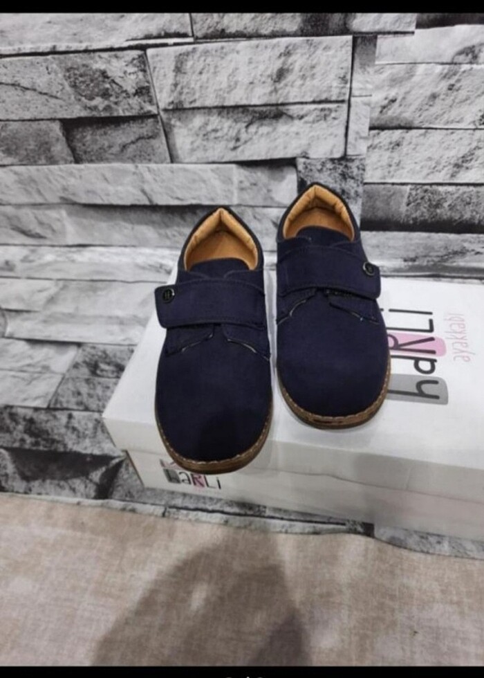 harli ortopedik süet cırtlı ayakkabı  - Görsel 3