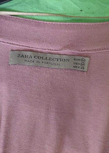 Pudra Pembe V Yaka elbise - Görsel 4