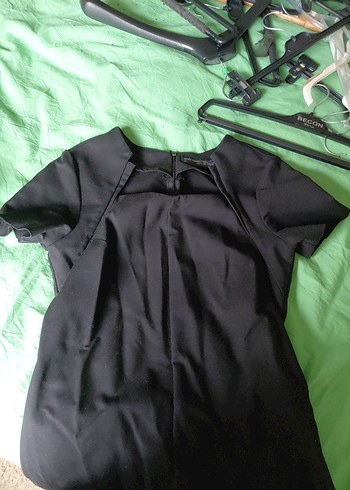 Siyah V Yaka Drapeli Hamile Tişörtü - Görsel 7