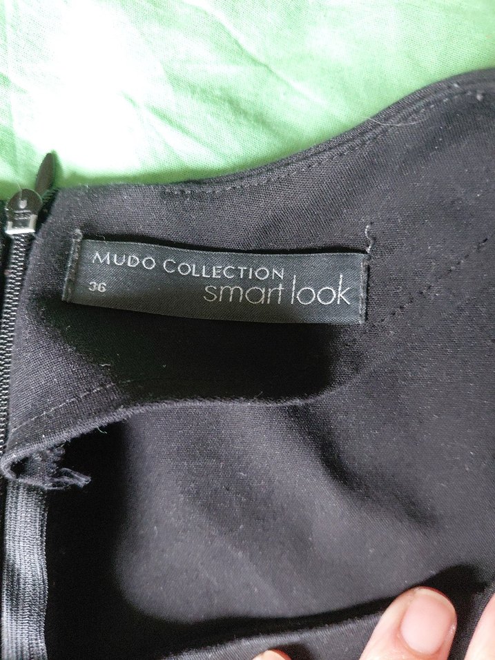 Siyah V Yaka Drapeli Hamile Tişörtü - Görsel 5