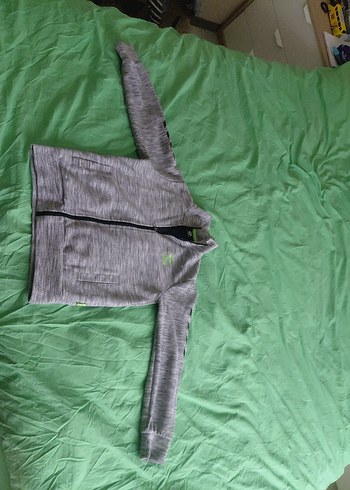 Erkek Gri Fermuarlı Sweatshirt - Görsel 2