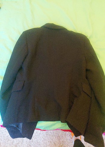 Düğmeli lacivert Kadın Blazer Ceket - Görsel 2