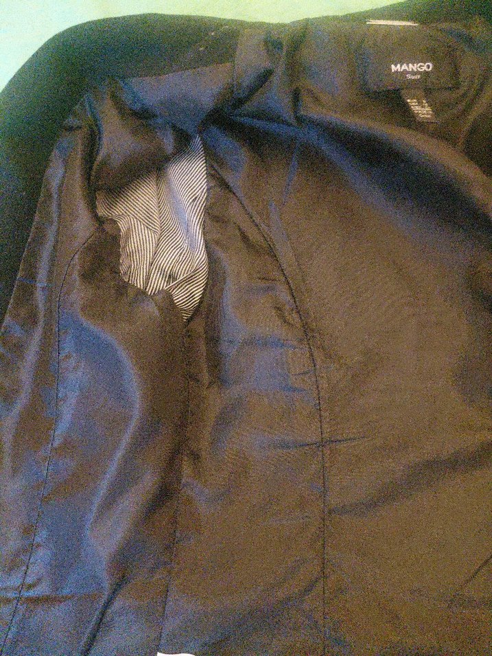 Düğmeli lacivert Kadın Blazer Ceket - Görsel 3