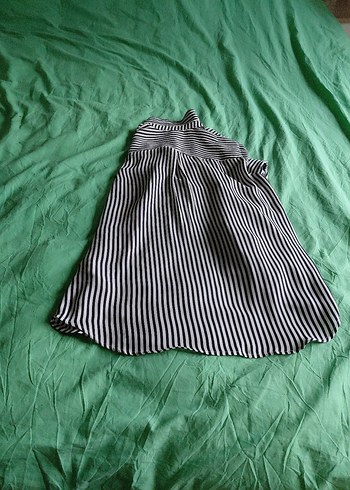 Düğmeli Siyah Beyaz Zebra Desenli Gömlek - Görsel 5