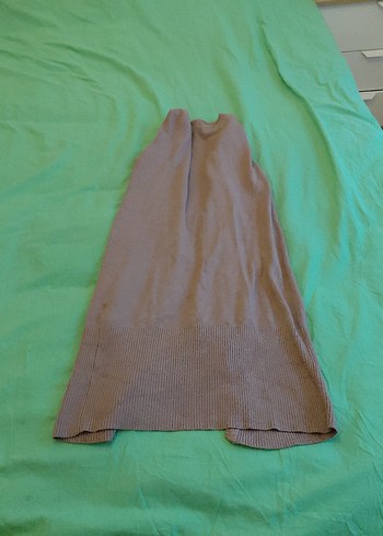 Açık Kahve Düğmeli Uzun Kollu Kadın Hırka - Görsel 7