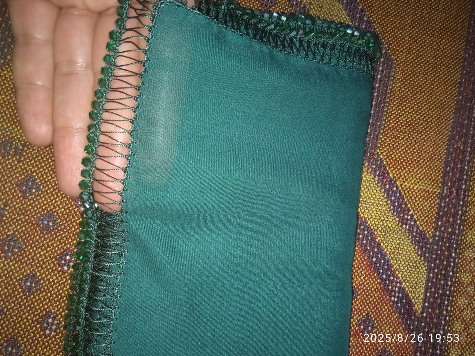 Yeşil Boncuk İşlemeli Kadın El Zinciri - Görsel 3