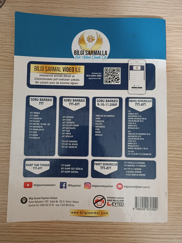 bilgi sarmal TYT Problemler Soru Bankası - Görsel 2