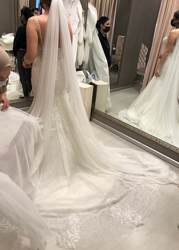 Straplez Denizkızı Gelinlik balık model - Görsel 8