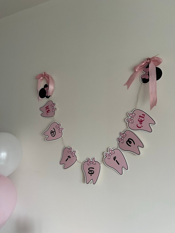 Pembe Minnie Mouse Parti Süsü Seti - Görsel 2