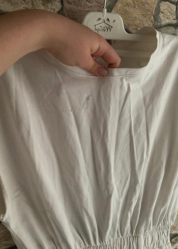 Bayan S beden şortlu sırt detaylı tulum - Görsel 4