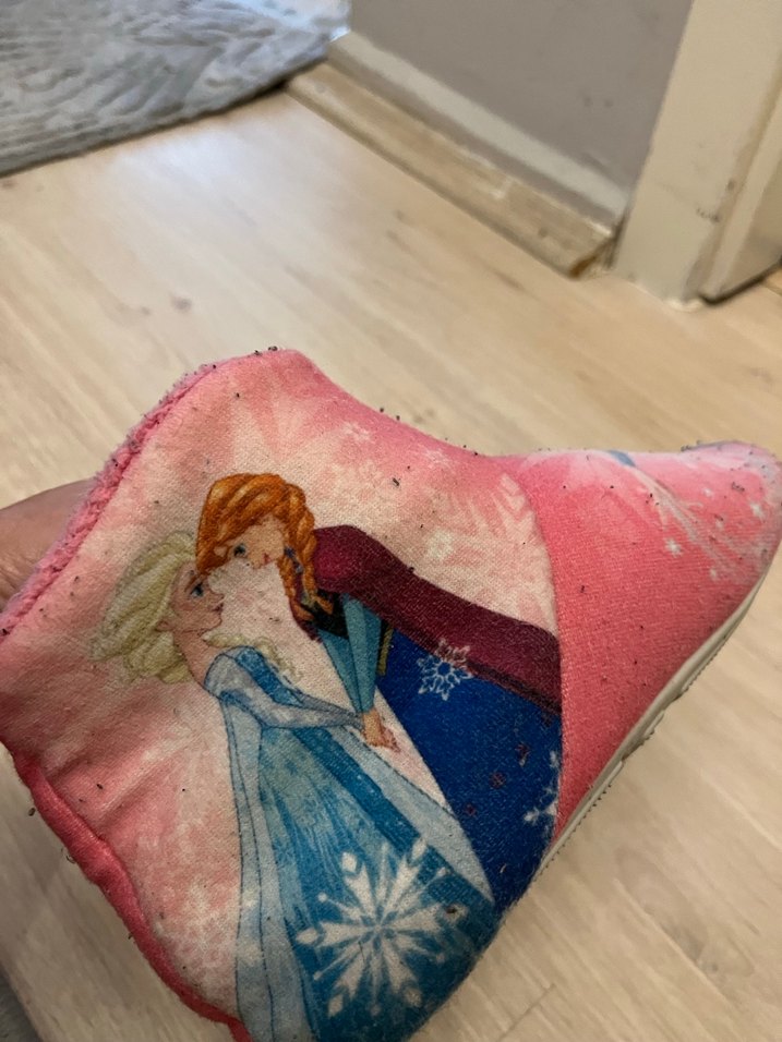 Frozen 34/35 numara Kız Çocuk Pembe panduf - Görsel 2