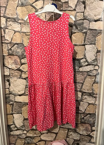 Kız Çocuk Pembe Renkli Fırfırlı Elbise - Görsel 5