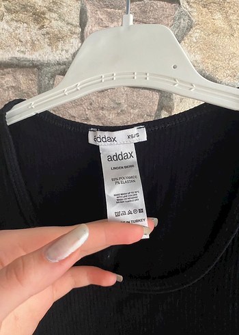 Addax S beden Siyah Kısa Kollu Crop Top - Görsel 3