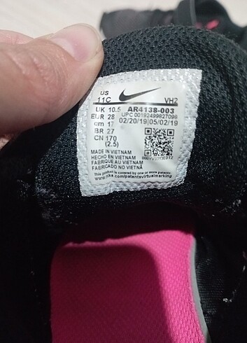 Nike 28 numara kız çocuk spor ayakkabı - Görsel 4