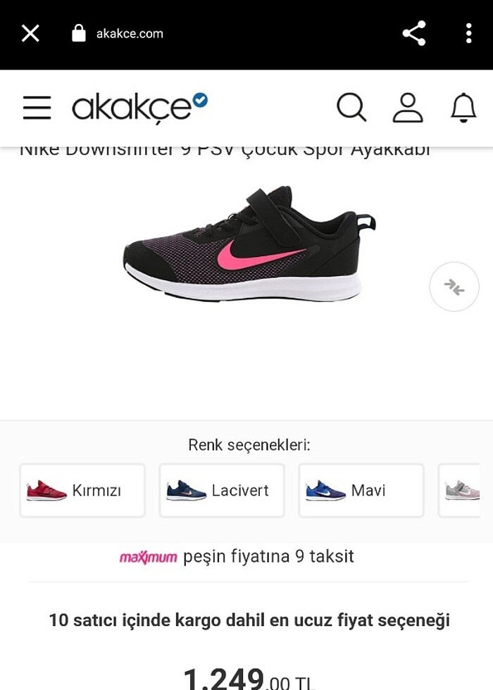 Nike 28 numara kız çocuk spor ayakkabı - Görsel 2