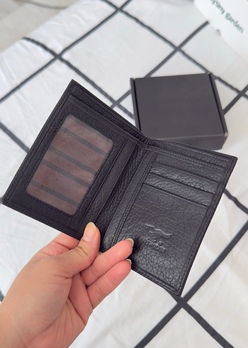 Siyah Klasik Desenli Erkek Cüzdanı - Görsel 2