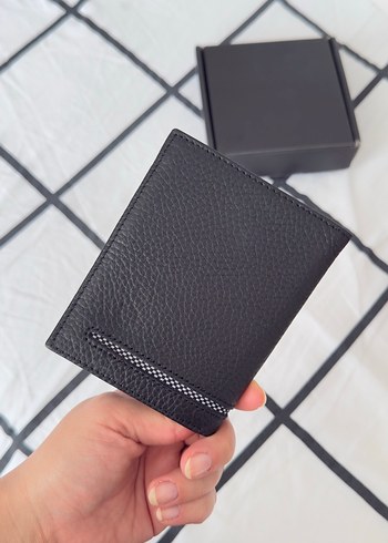 Siyah Klasik Desenli Erkek Cüzdanı - Görsel 3