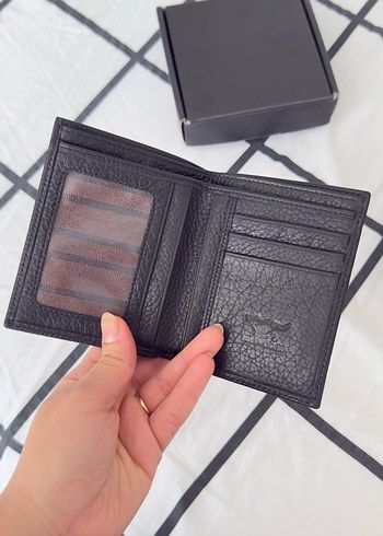 Siyah Klasik Desenli Erkek Cüzdanı - Görsel 4