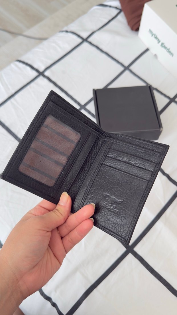 Siyah Klasik Desenli Erkek Cüzdanı - Görsel 2